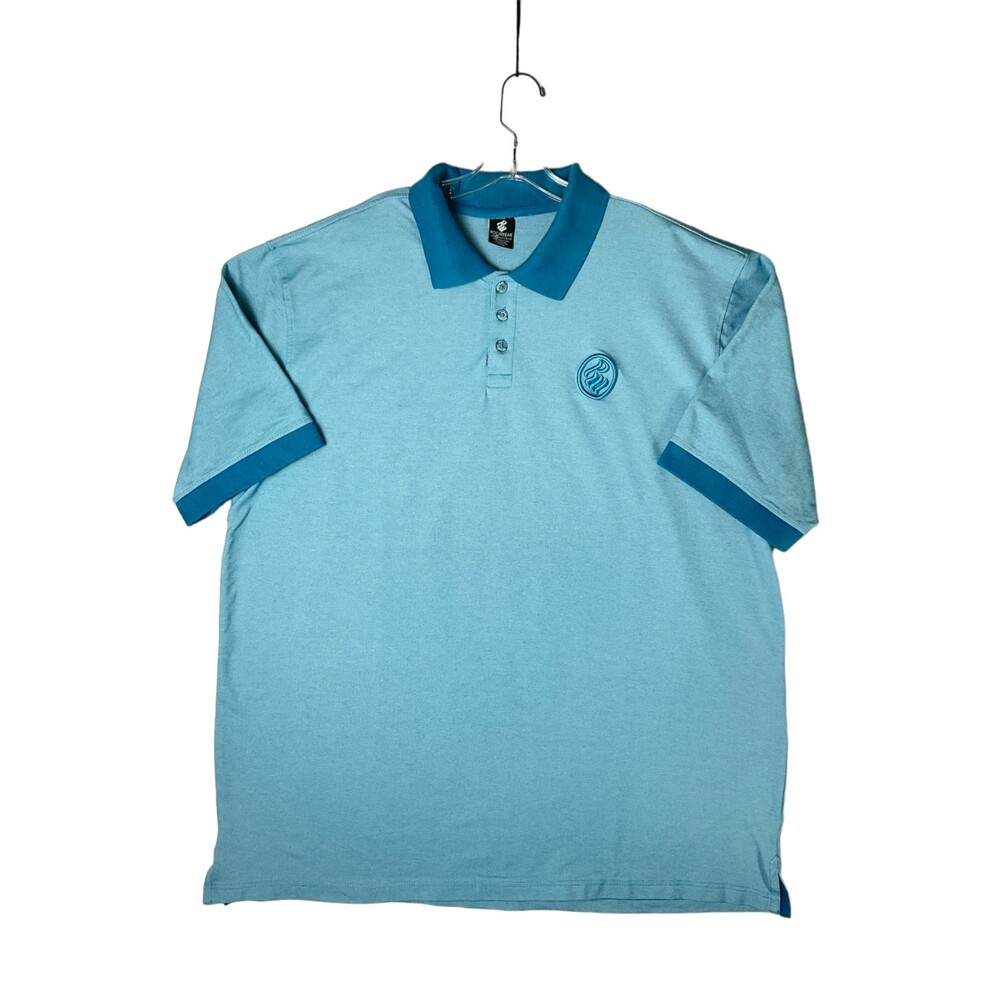 Rocawear Men’s 3XLG Blue Polo Shirt – Urban Hip-Hop Style, Short Sleeve Golf